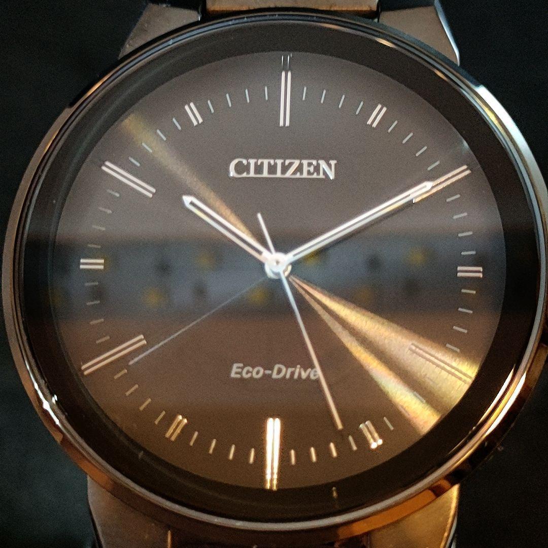 【CITIZEN】展示品特価/シチズン/メンズ腕時計/お洒落/激レア/希少/男性用/プレゼントに/ブラック.黒色/かっこいい/ソーラー式/高級/3針_画像3