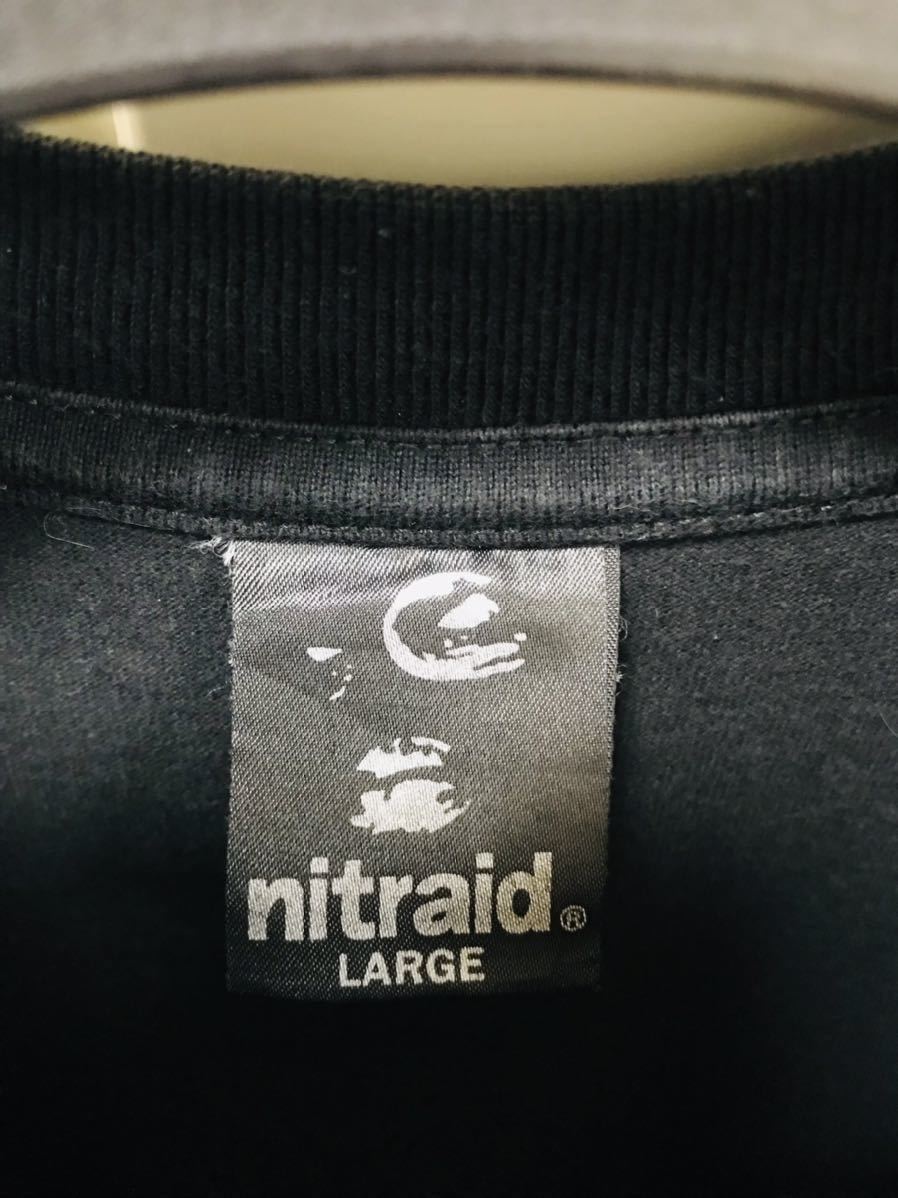 nitraid ナイトレイド 半袖Tシャツ Lサイズ ブラック_画像8