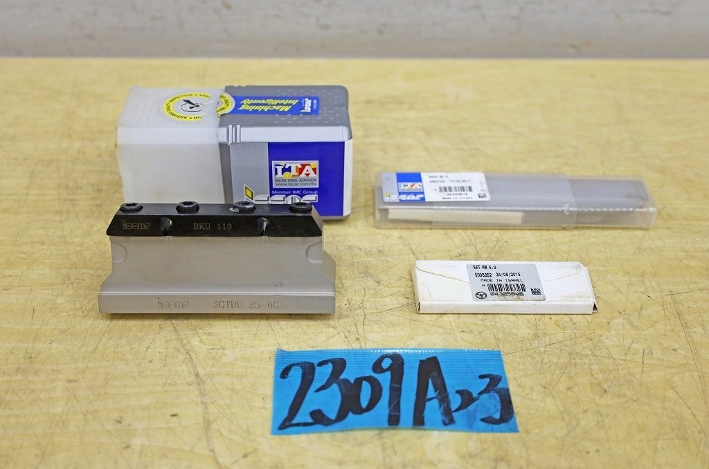 2309A23 ISCAR イスカル ツールブロック SGTBU25-6G/ブレード SGIH 32-3 切削 溝入れ 突切 金属加工_画像1