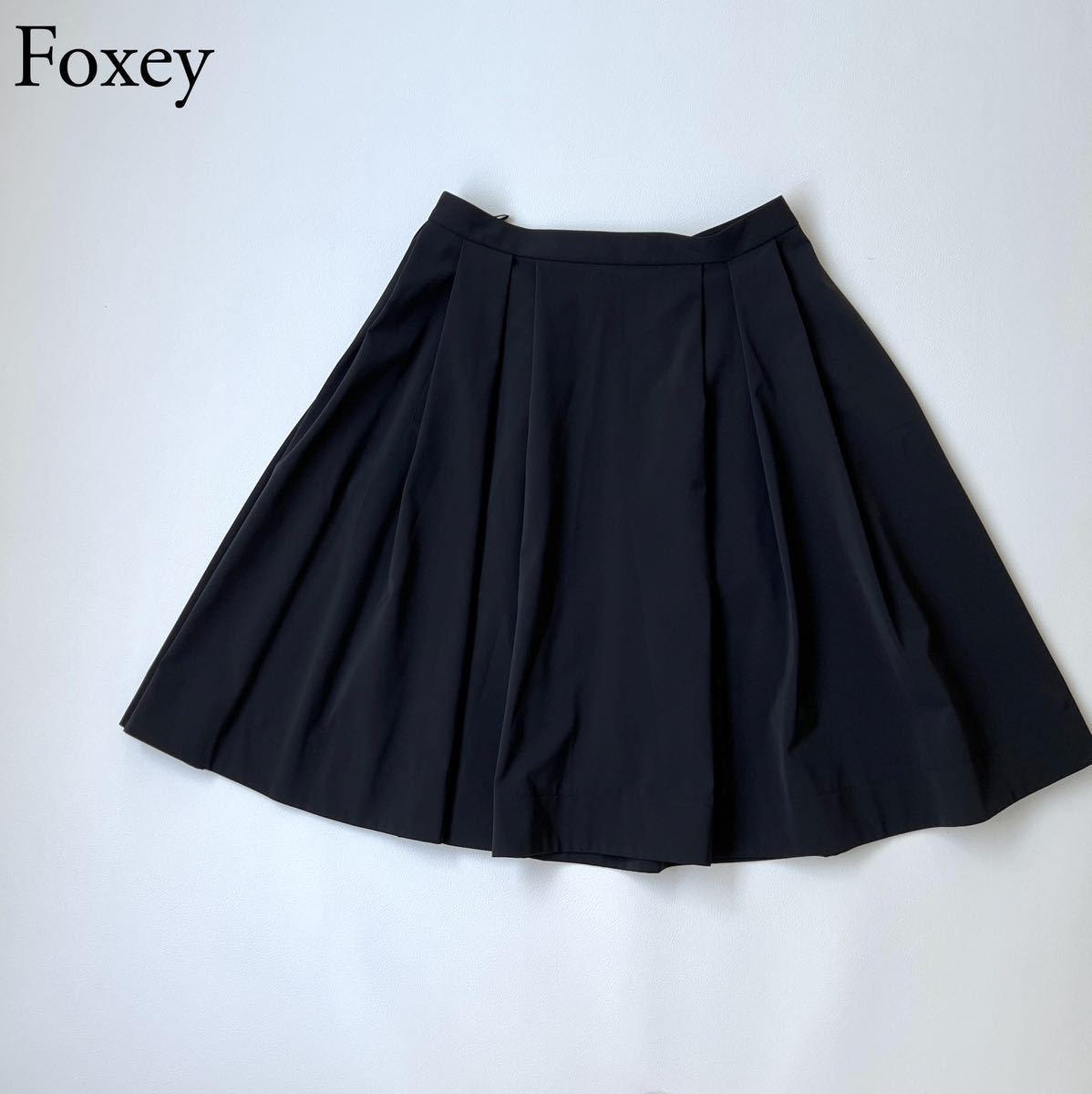 極美品✨フォクシー FOXEY プリーツ フレアスカート-