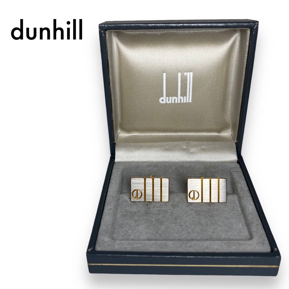 本物保証】 ゴールド カフリンクス カフス ダンヒル Dunhill 品のある