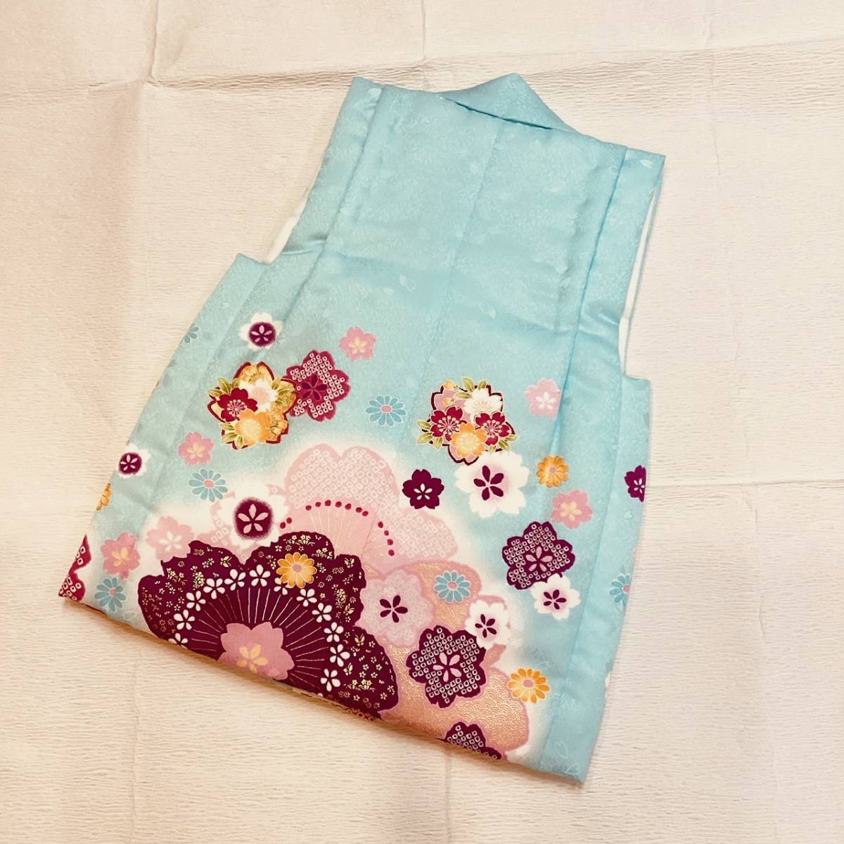  "Семь, пять, три" кимоно 3 лет . ткань пальто .. способ бледно-голубой сделано в Японии новый товар mi528