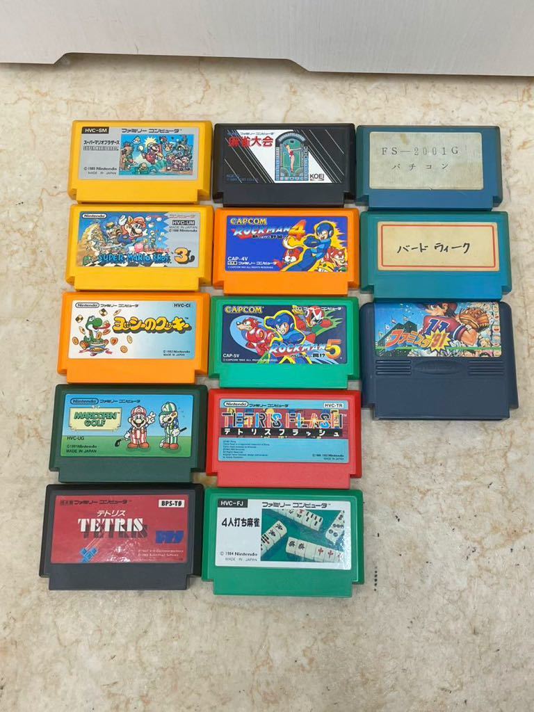 KT0911 Nintendo/任天堂 ニンテンドー ファミコン ファミリーコンピュータ ソフト カセット まとめて 13本 セット マリオ/ロックマン など