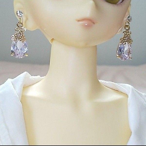 ドール ノンホールピアス イヤリング MSD SD SD13 BJD 人形 樹脂ピアス アクセサリー ハンドメイド 緑 グリーン②