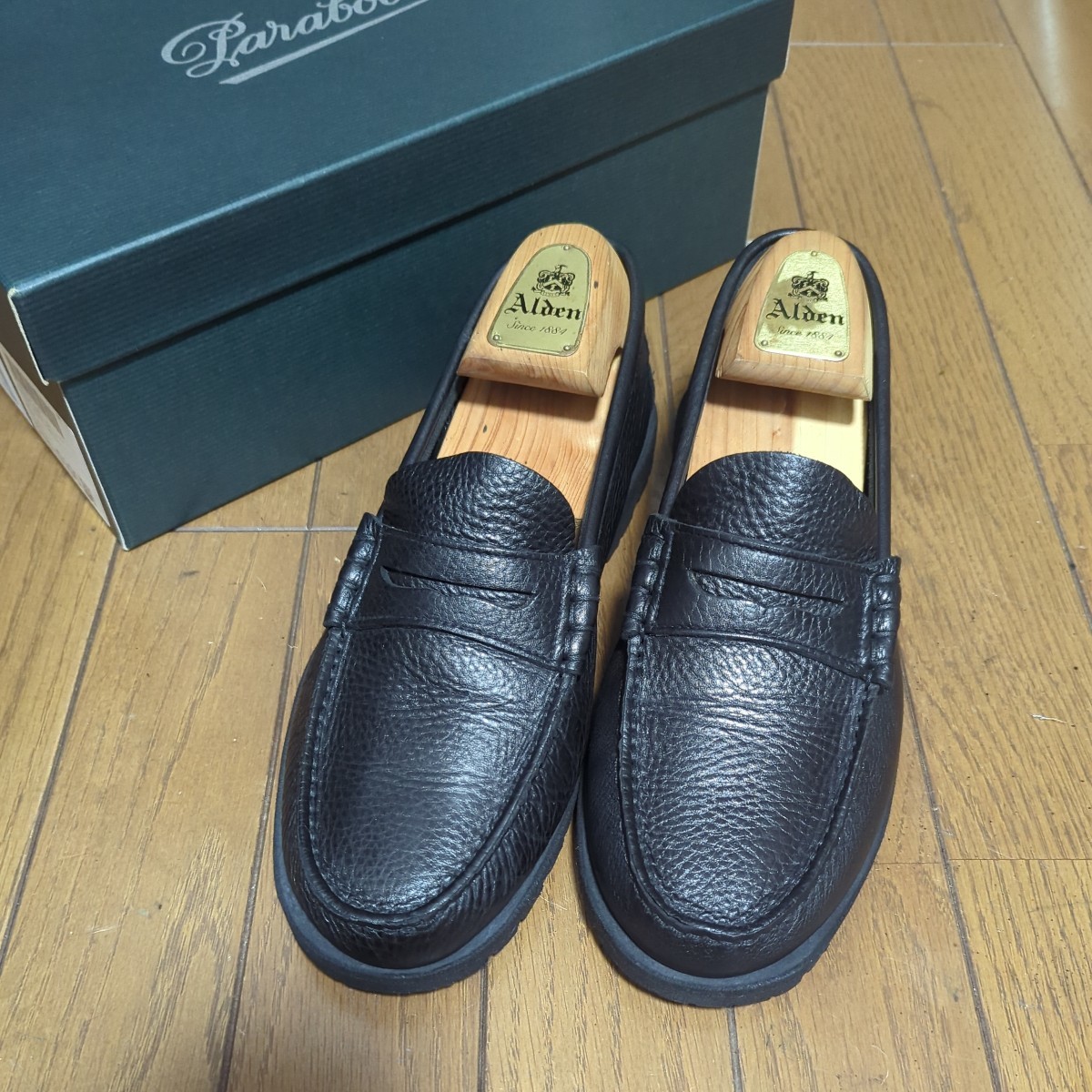 買取り実績 シボ革 RAID CORAUX PARABOOT 7.5 シャンボード ランス