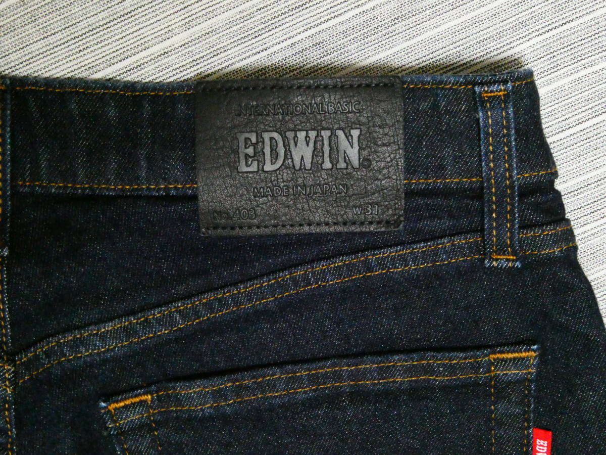 エドウィン ４０３ レギュラーフィット ストレッチジーンズ メンズ ３１インチ ブルーデニム EDWIN 美品_画像5
