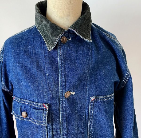 Sears 70s vintage 激レア デニムカバーオール ペイント加工 Sears 70s vintage 激レア デニムカバーオール ペイント加工