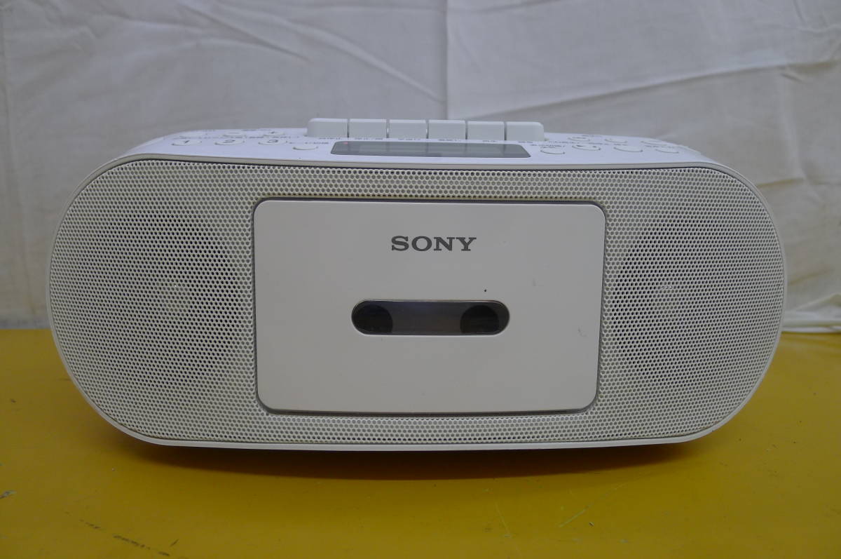 HH774 SONY ソニー CDラジカセ CFD-S51 動作(CD・テープ再生、AM/FM受信)確認済 /100_画像6