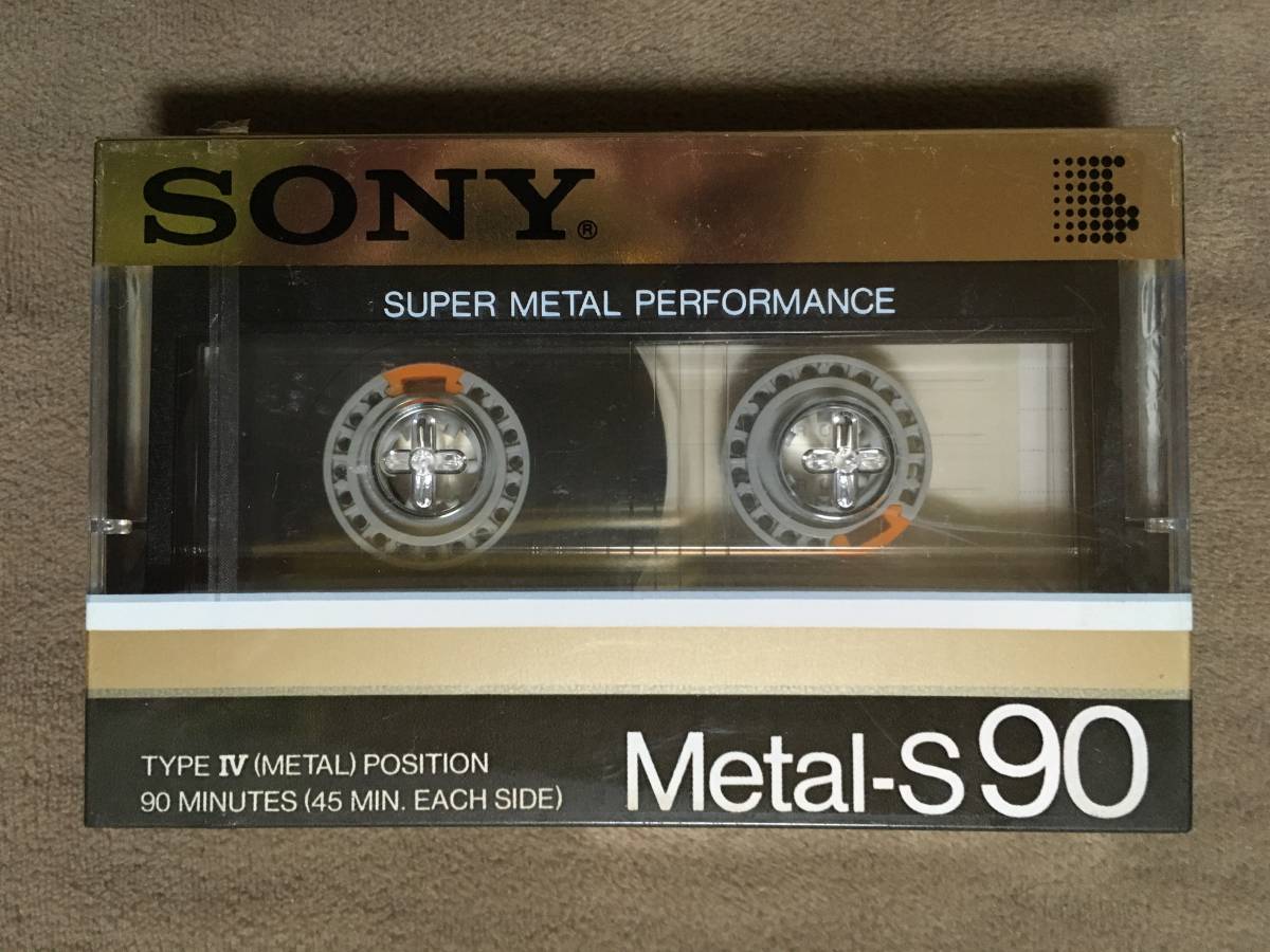 【 送料無料！・希少な1984年発売の90分テープ！・未開封品！】★SONY ソニー カセットテープ◇Metal-S 90◇メタルポジションTYPE Ⅳ★_画像1