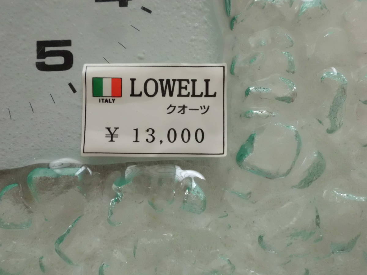 9200■■　　新品！ LOWELL(ITALY)クオーツ（掛け時計）（電池・掛けビス付き）■■_画像4