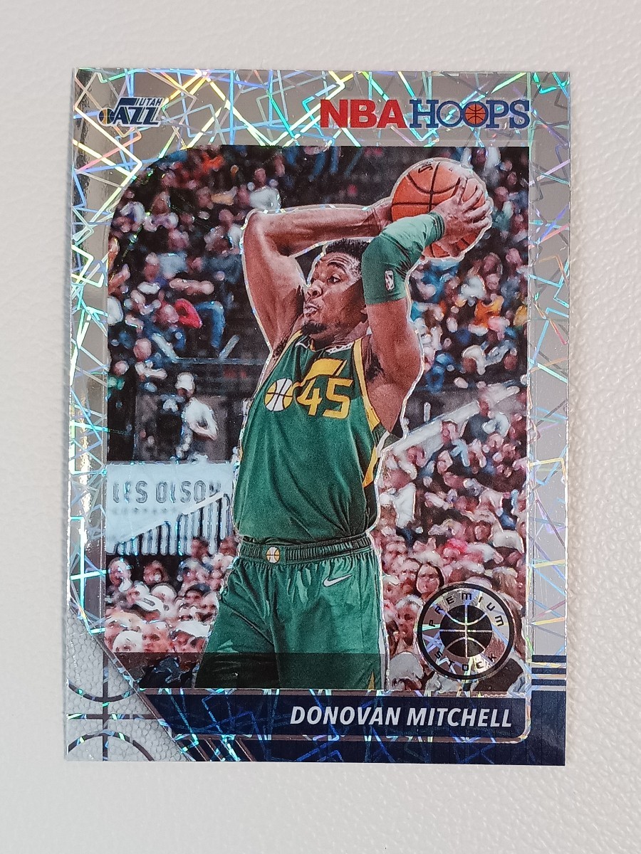 NBA 2019-20 PANINI HOOPS PREMIUM ドノヴァン ミッチェル MITCHELL シルバー LAZER_画像1