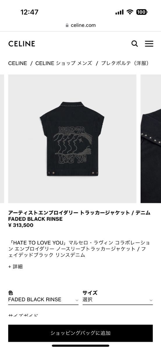 CELINE セリーヌ COSMICCRUISER デニムベスト エディスリマン hedi