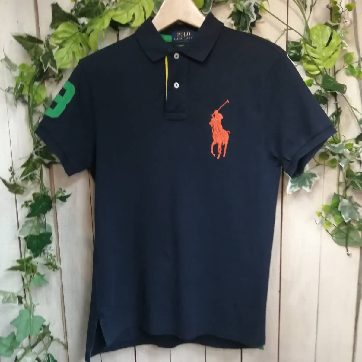 ★M００５★ラルフローレン★POLO RALPH LAUREN★ビックポニー★半袖ポロシャツ★カスタムフィット★ユースサイズS（１７０－９２A）の画像1