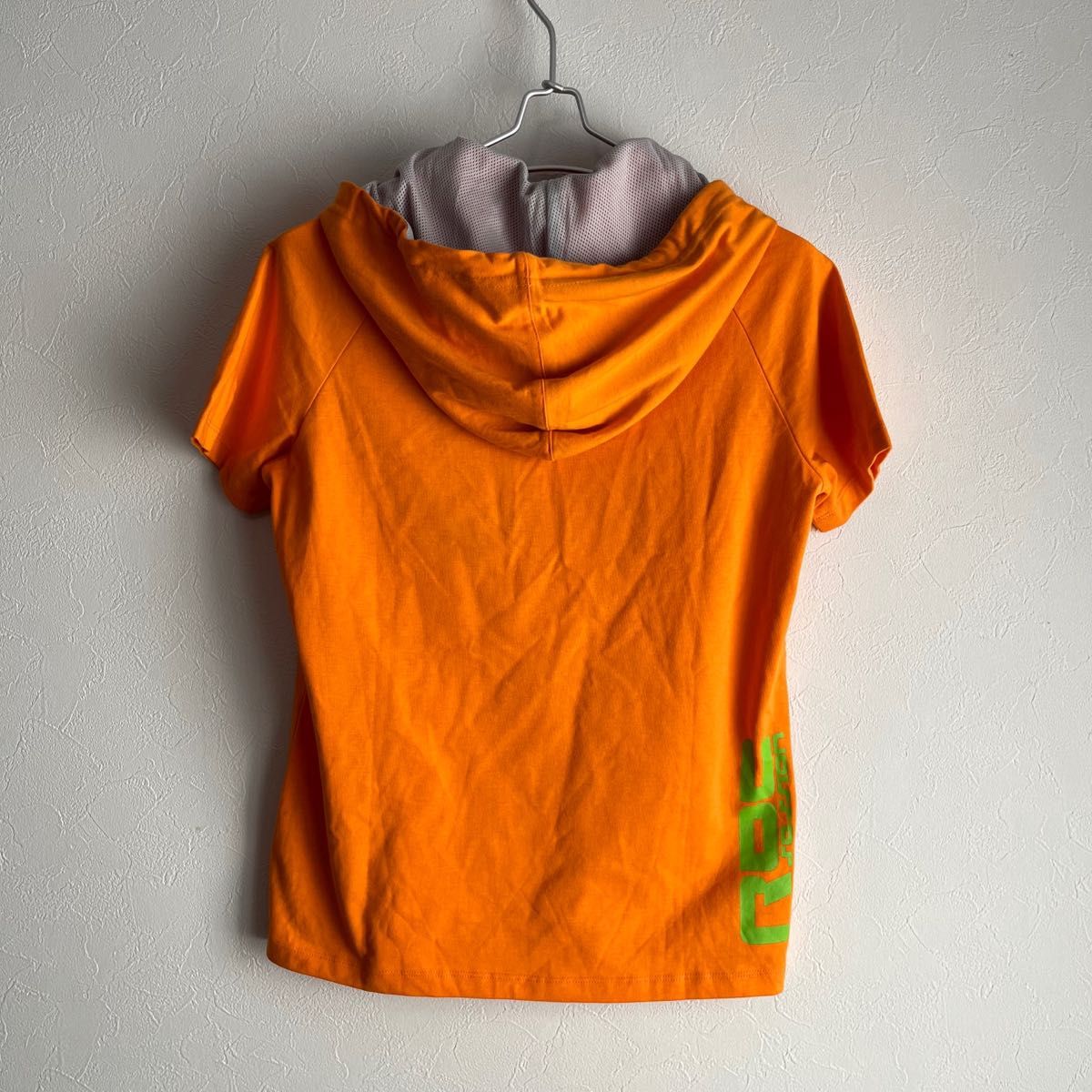 【新品未使用】MILLET ミレー 半袖 フード付き 半袖パーカー オレンジ プルオーバーパーカー トップス フード付きTシャツ