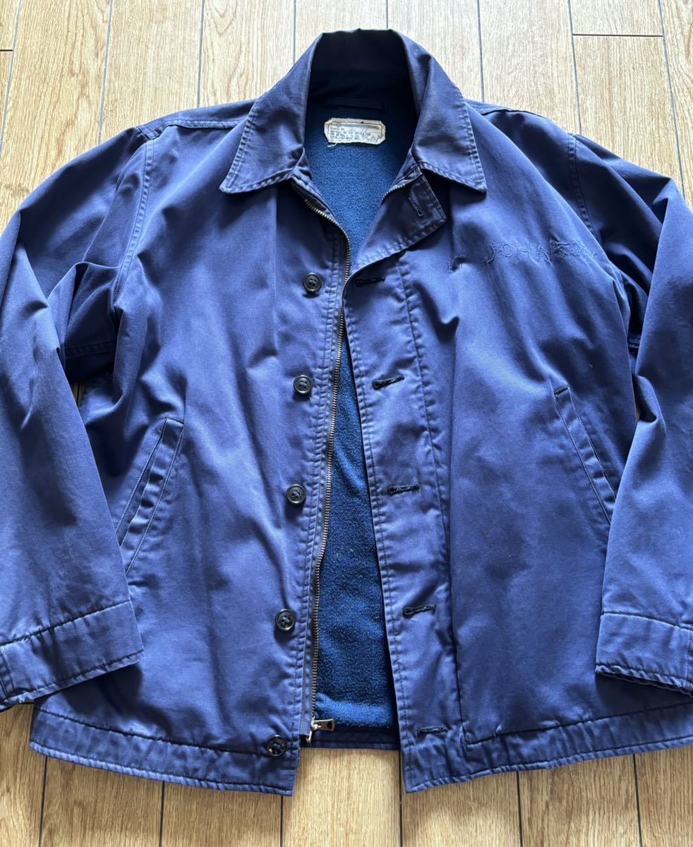 ケース販売 NAVY 1960's UTILITY JACKET デッキジャケット