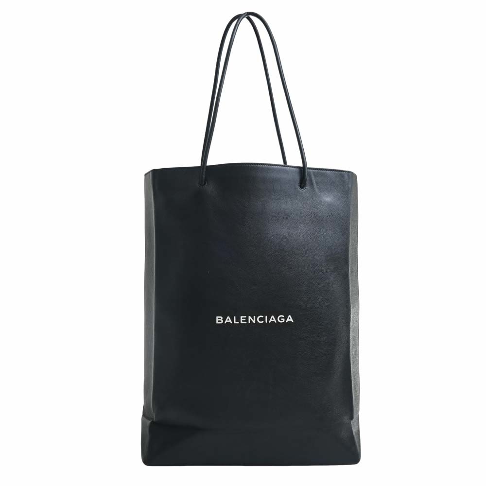 【中古】Balenciaga バレンシアガ レザー ノーサウス ショッピングバッグM トートバッグ 482545 ブラック レディース by
