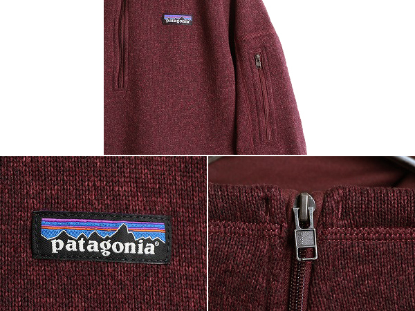 18年製■ パタゴニア ベターセーター 1/4 ジップネック レディース L Patagonia アウトドア フリース ジャケット ニット プルオーバー 杢紫_画像4