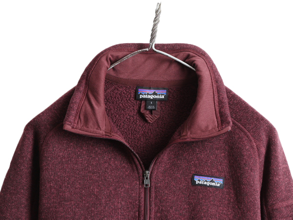 18年製■ パタゴニア ベターセーター 1/4 ジップネック レディース L Patagonia アウトドア フリース ジャケット ニット プルオーバー 杢紫_画像6