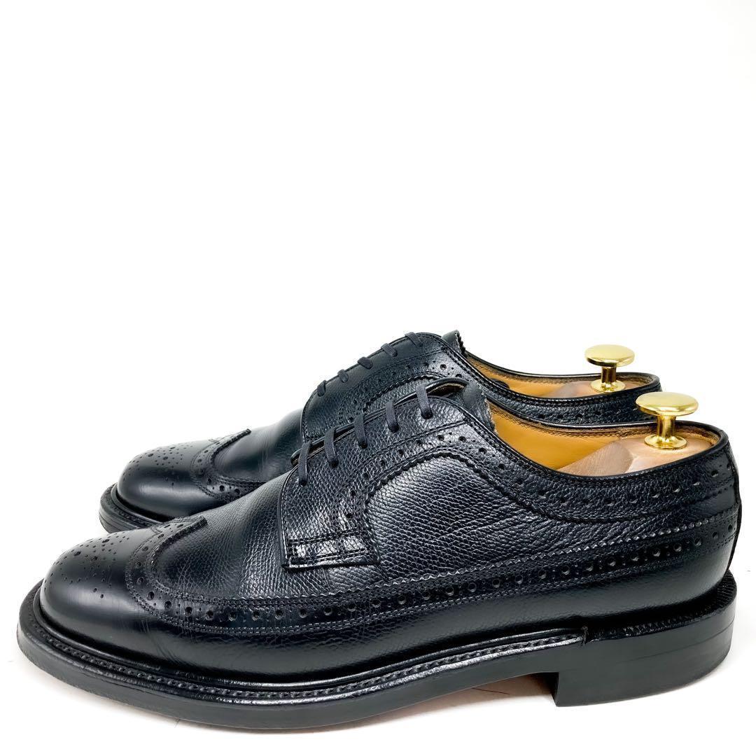 リーガル インペリアル ウィングチップ 24.5 革靴 ブラック 黒 i62-