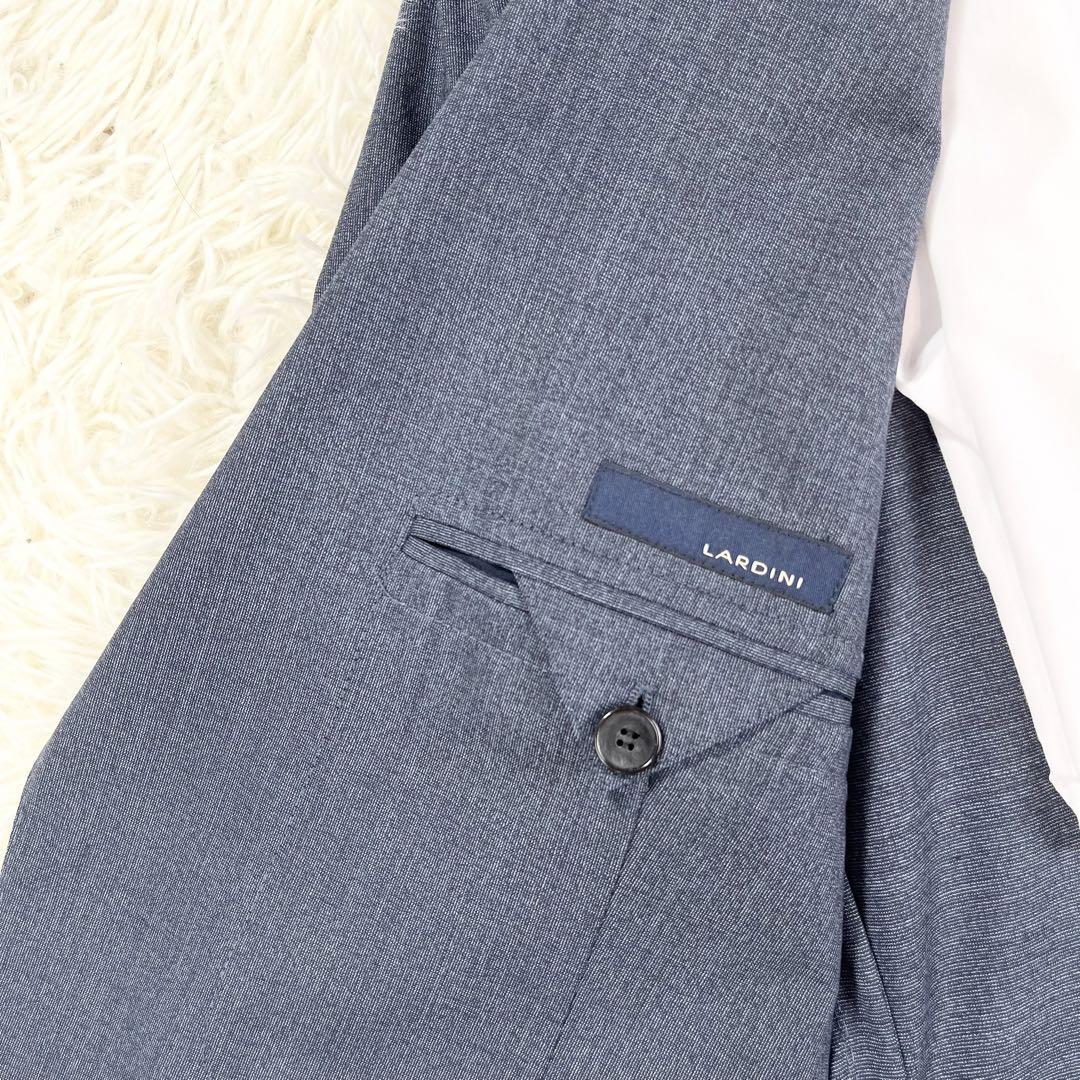 専門ショップ ネイビー ブルーグレー ラルディーニ ＜美品＞LARDINI