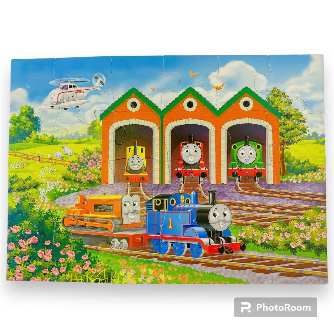 2445 美品 トーマス パズル 24ピース キッズ 子供向け 約５0×７０㎝