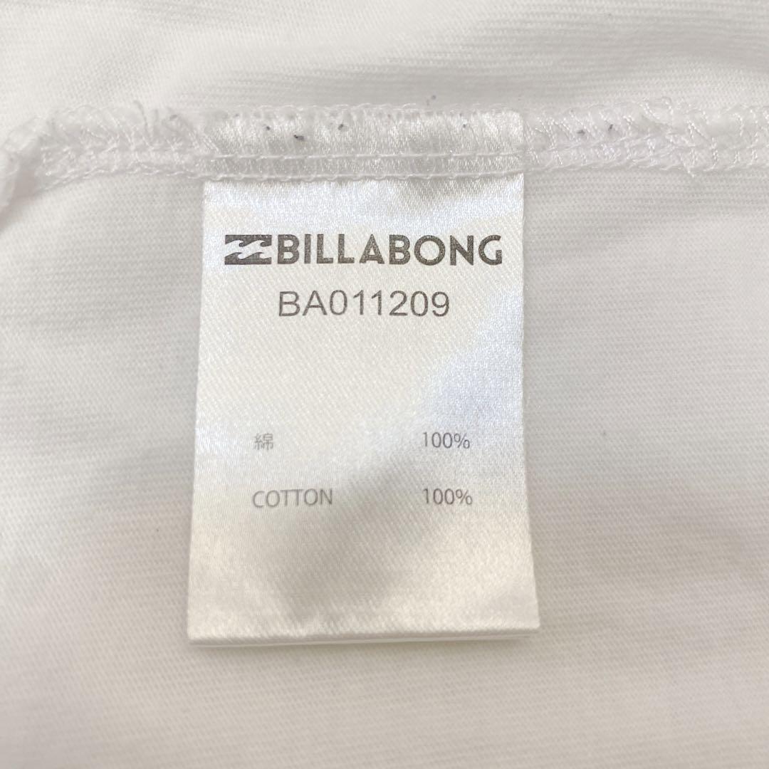 2562美品数回 BILLABONG ビラボン ロゴ Tシャツ L ホワイト