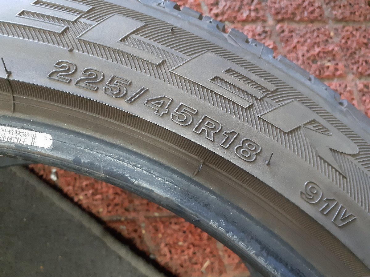 DF3353■225/45R18 91V　4本価格　BRIDGESTONE DUELER H/P SPORT RFT　送料無料 夏 ’16年 7.5分山 室内保管 ランフラットタイヤ_画像9