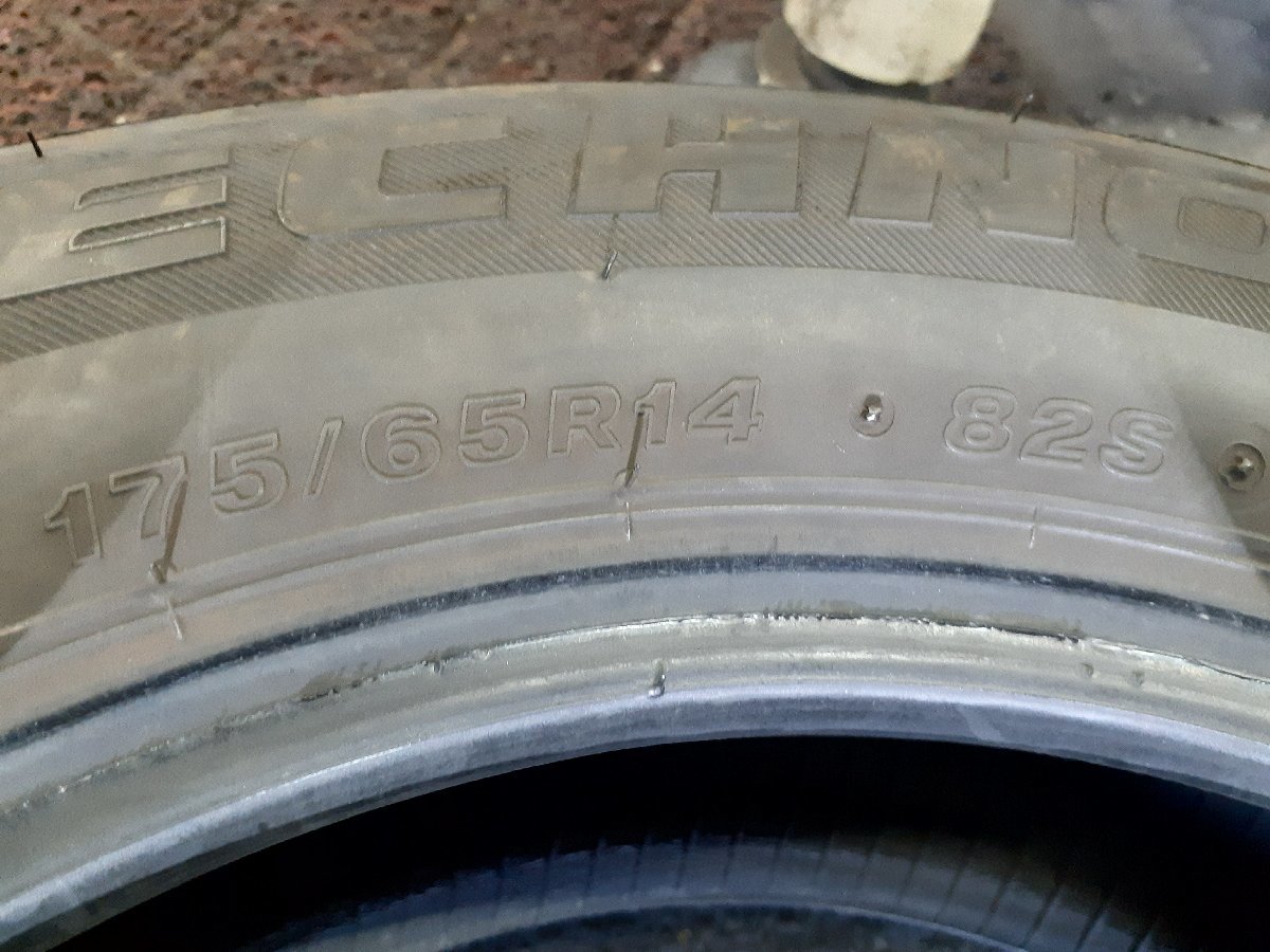 DF3154■175/65R14 82S　4本価格　BRIDGESTONE TECHNO　送料無料 ’20年 8分山 ヴィッツ フィット デミオ マーチ キューブ アクア ノート_画像10