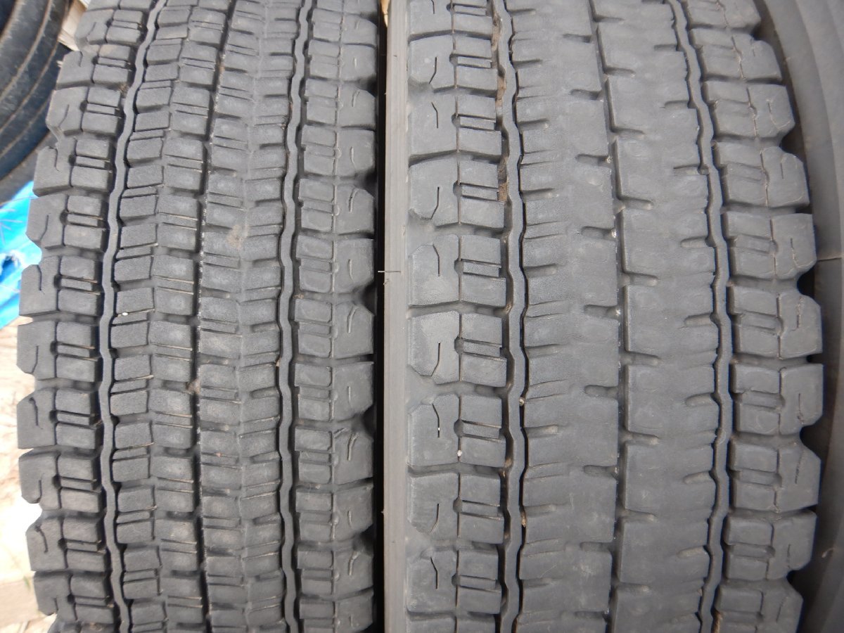 6本価格★パT6276■7.50R16 14PR LT BRIDGESTONE W990 19年■条件付送料無料■地山 トラック ユニック リング チューブタイプ_画像2