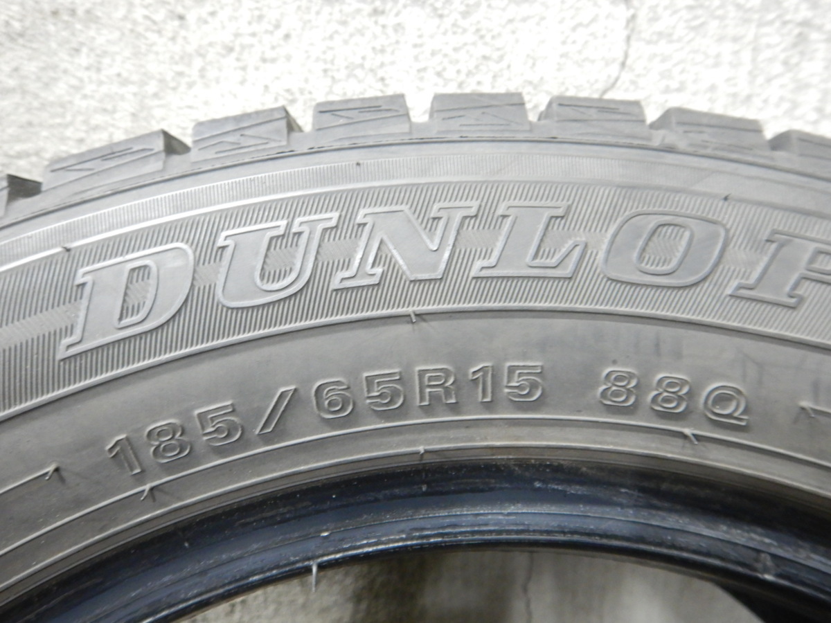 パT4610■185/65R15 4本価格 DUNLOP WINTER MAXX01 2016年■条件付き送料無料■激安 デミオ アクア フリード ノート フィット等_画像9