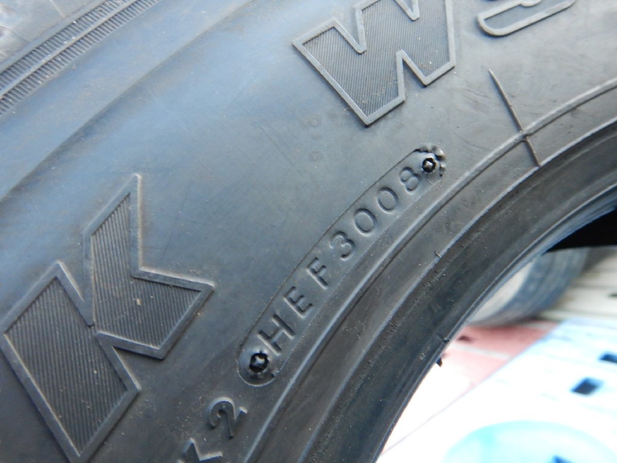 1本価格★パT6454①■215/70R17.5 118/116L LT BRIDGESTONE BLIZZAK W969 冬★条件付送料無料★地山 トラック キャンター 積載車_画像4