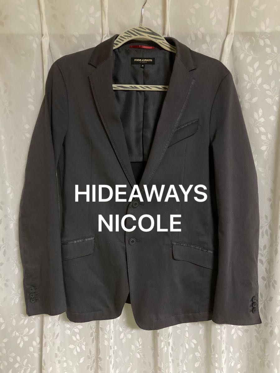 HIDEAWAYS NICOLE ハイダウェイニコル　テーラードジャケット　グレー　サイズ46