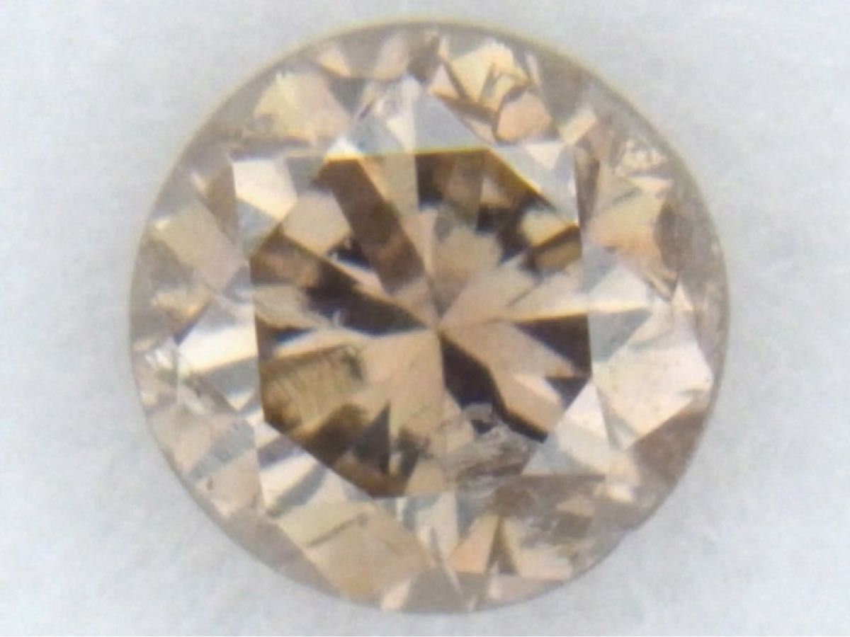 FANCY LIGHT BROWN I-1 0.141ct 天然ダイヤルース|PayPayフリマ