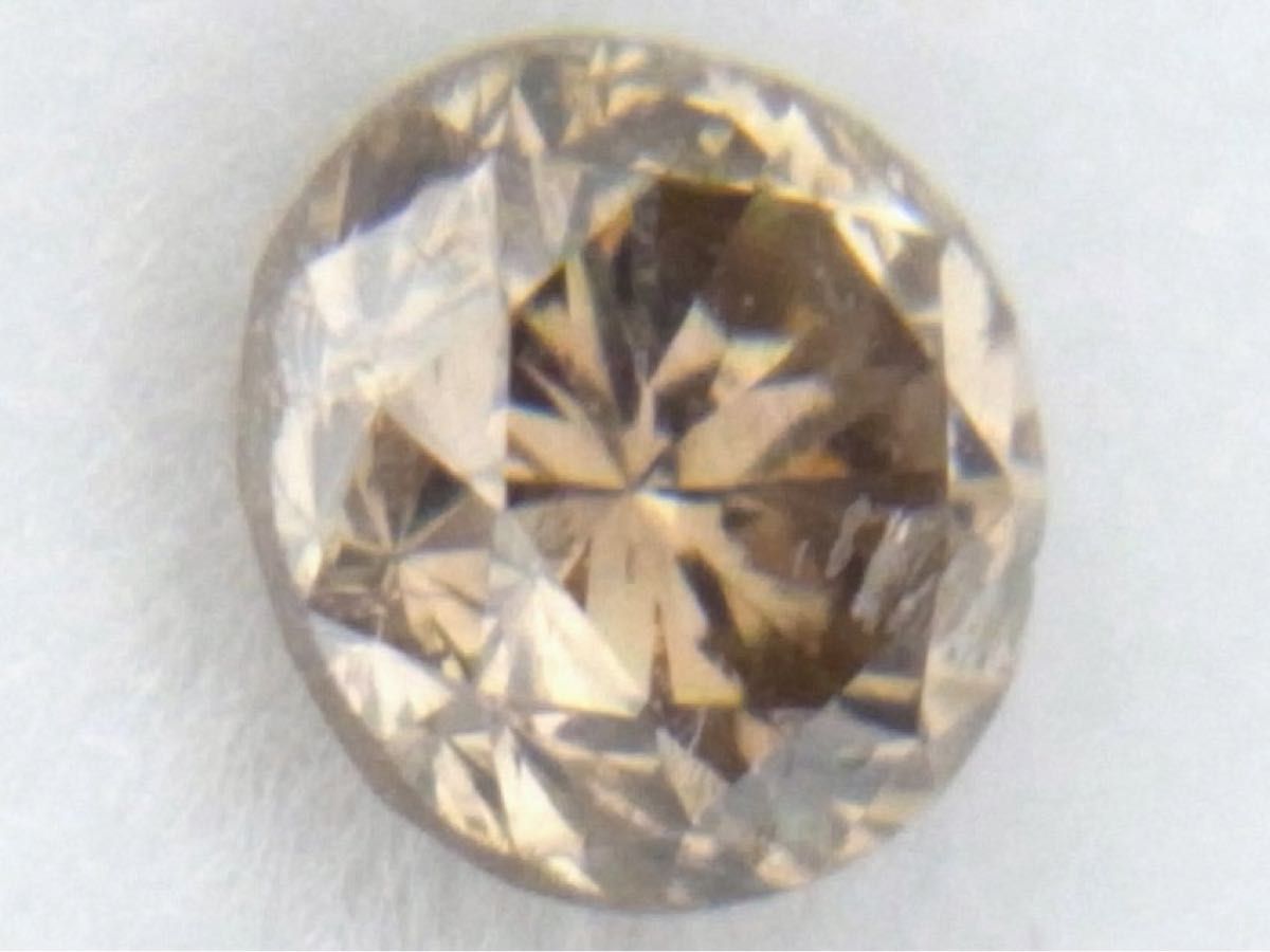 FANCY LIGHT BROWN I-1 0.141ct 天然ダイヤルース|PayPayフリマ