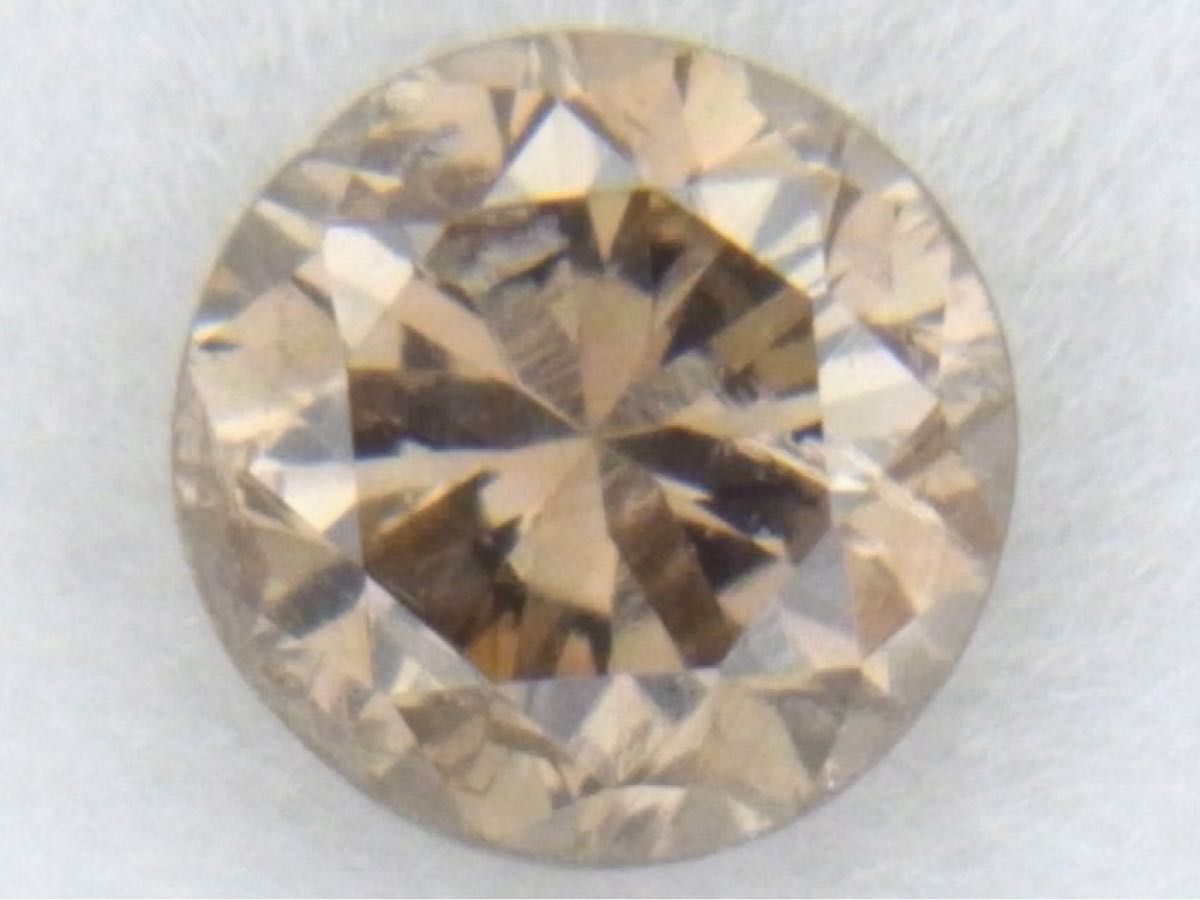 FANCY LIGHT BROWN I-1 0.141ct 天然ダイヤルース|PayPayフリマ