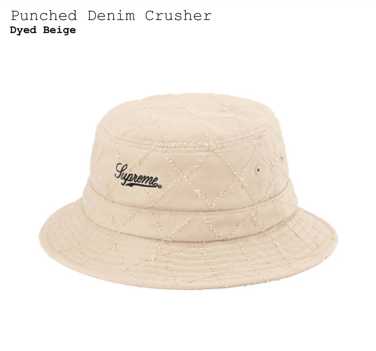 supreme Raffia Crusher シュプリーム 麦わら ハット-