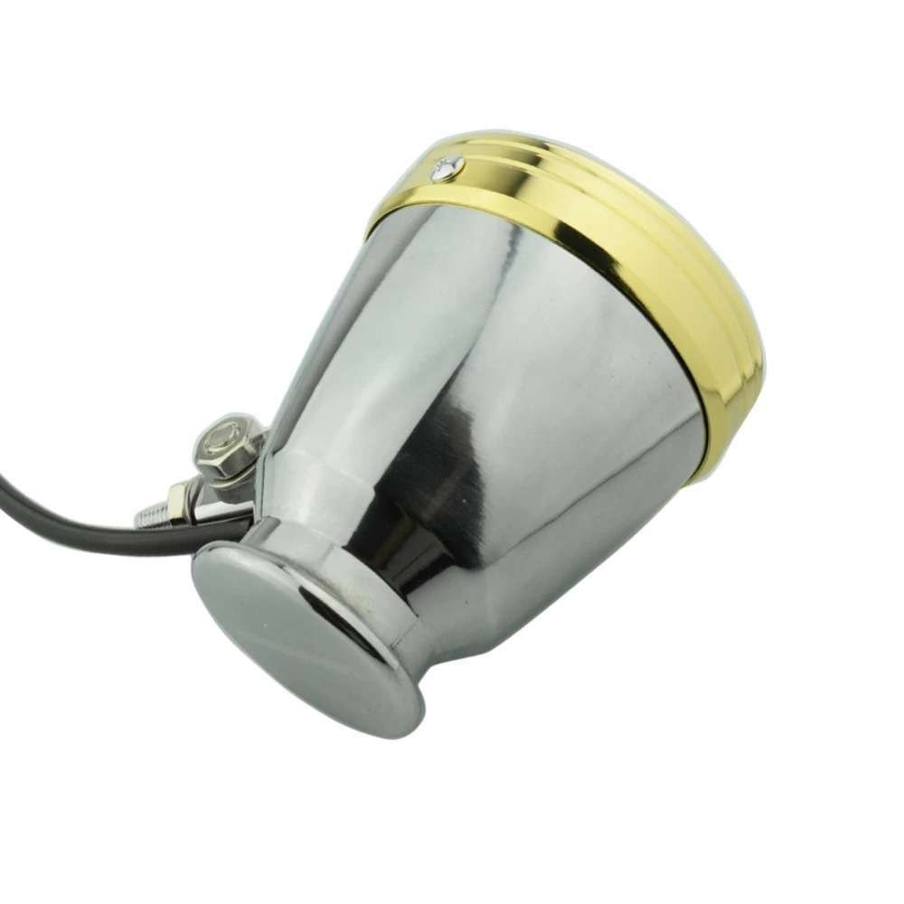 H4 60/55 ブラス アルミ ヘッドライト 真鍮 ビンテージ チョッパー GUIDE ボバー ハーレー ユニティ ガイド パン ナックル F_画像7