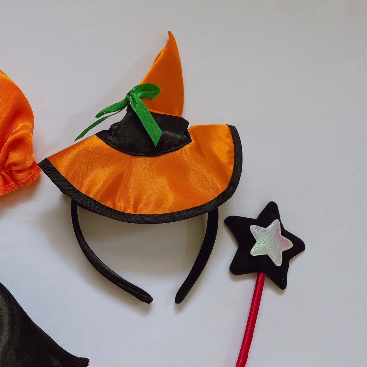 ハロウィン コスプレ 子供 110 魔女 ドレス 帽子 ステッキ セット 女の子 ハロウィンコスチューム 魔法使い 仮装 衣装 