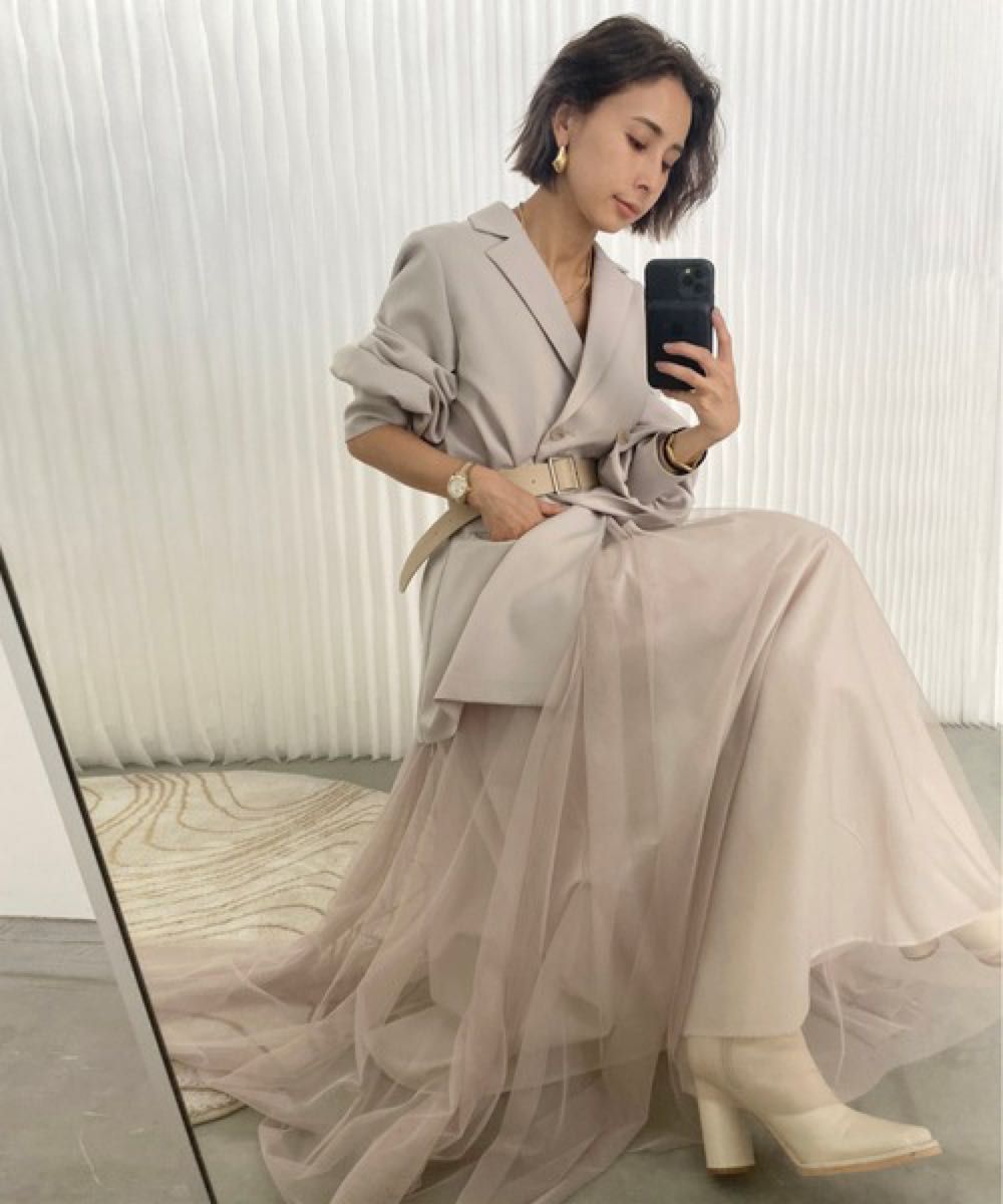 AMERI TRINITY JKT TULLE DRESS|PayPayフリマ