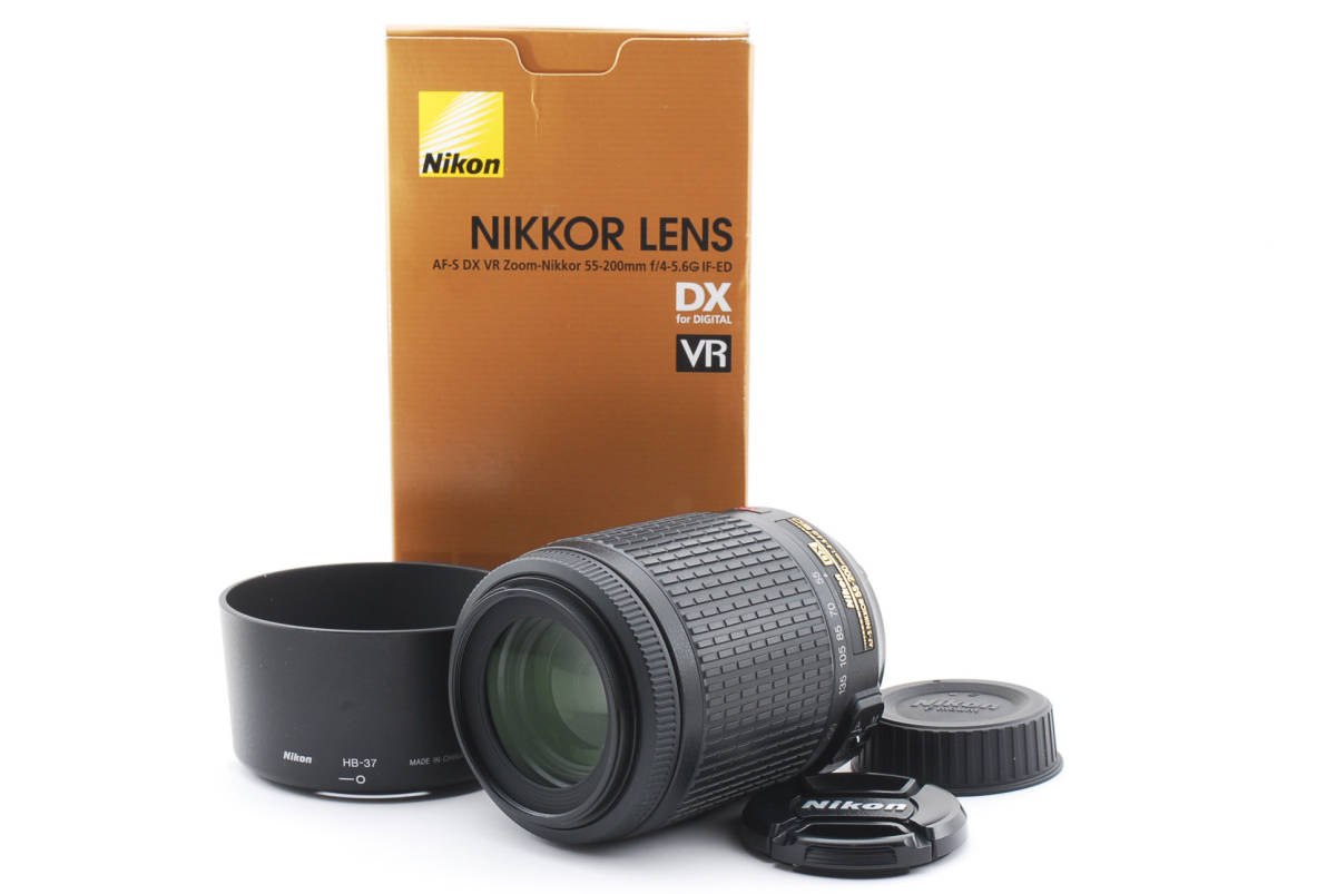 ■ ほぼ新品 ■ ニコン Nikon AF-S DX VR Zoom-Nikkor 55-200mm F4-5.6G IF-ED 《元箱付き》 D916S44S530DH