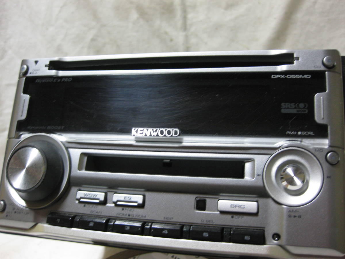 K-1987 KENWOOD Kenwood DPX-055MDS MDLP AUX 2D размер CD&MD панель неисправность товар 