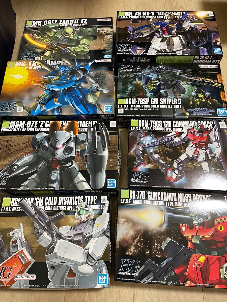 HGUC ガンプラまとめ売り ガンダムNT-1他 0080ポケットの中の戦争