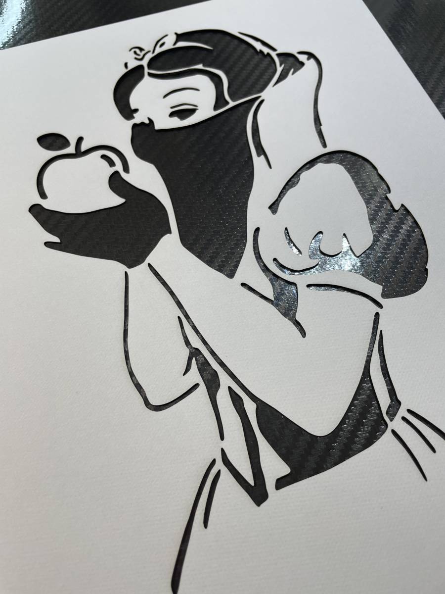  Bank si-[064][ Snow White ][A4 thickness paper ] stencil seat oma-ju art BANKSYtizma Land Disney Land 