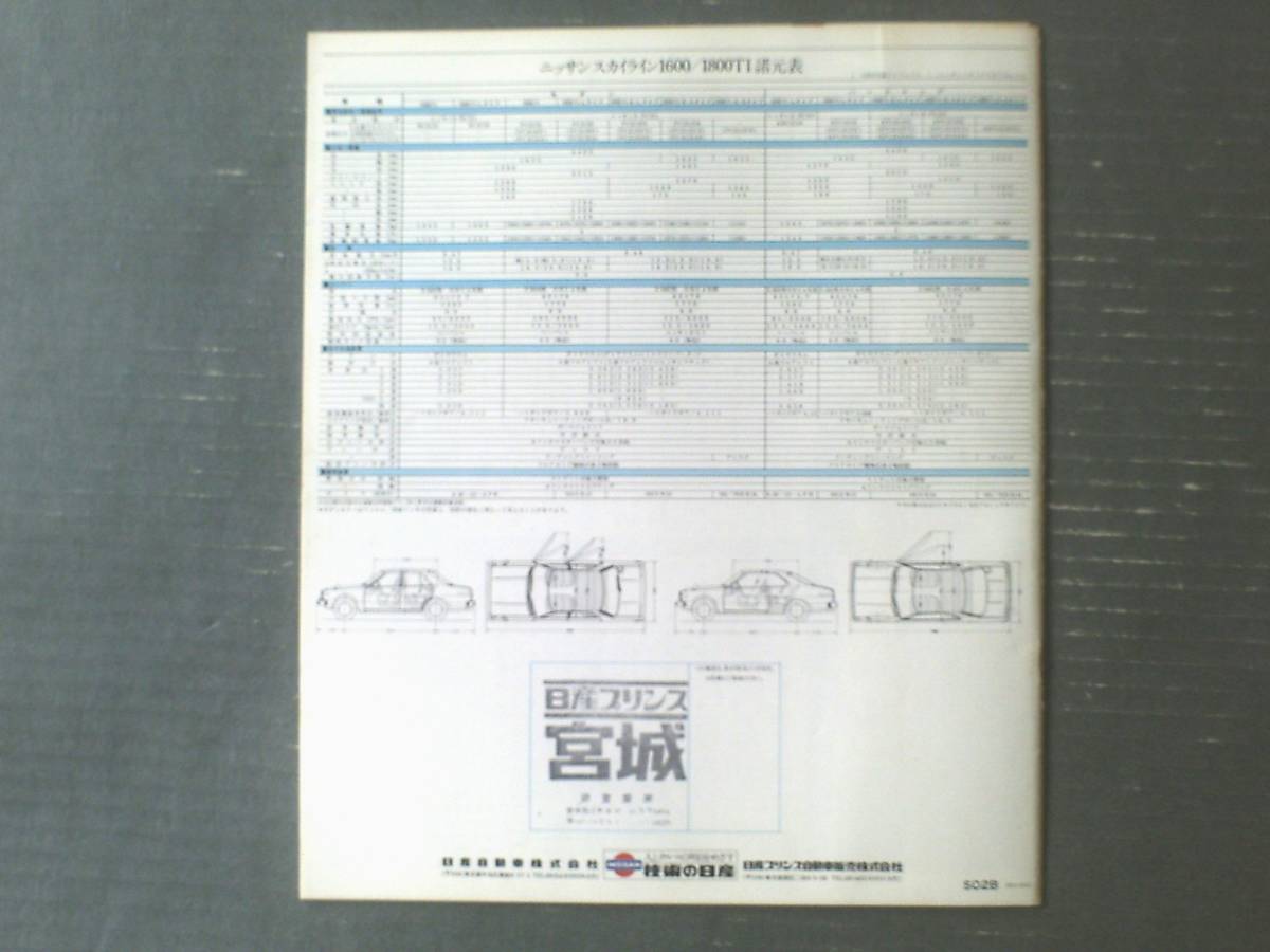 昭和レトロ【日産・スカイライン ツーリングインターナショナル（１６００・１８００）パンフレット】日産プリンス/昭和５３年（全３２Ｐ）_画像4