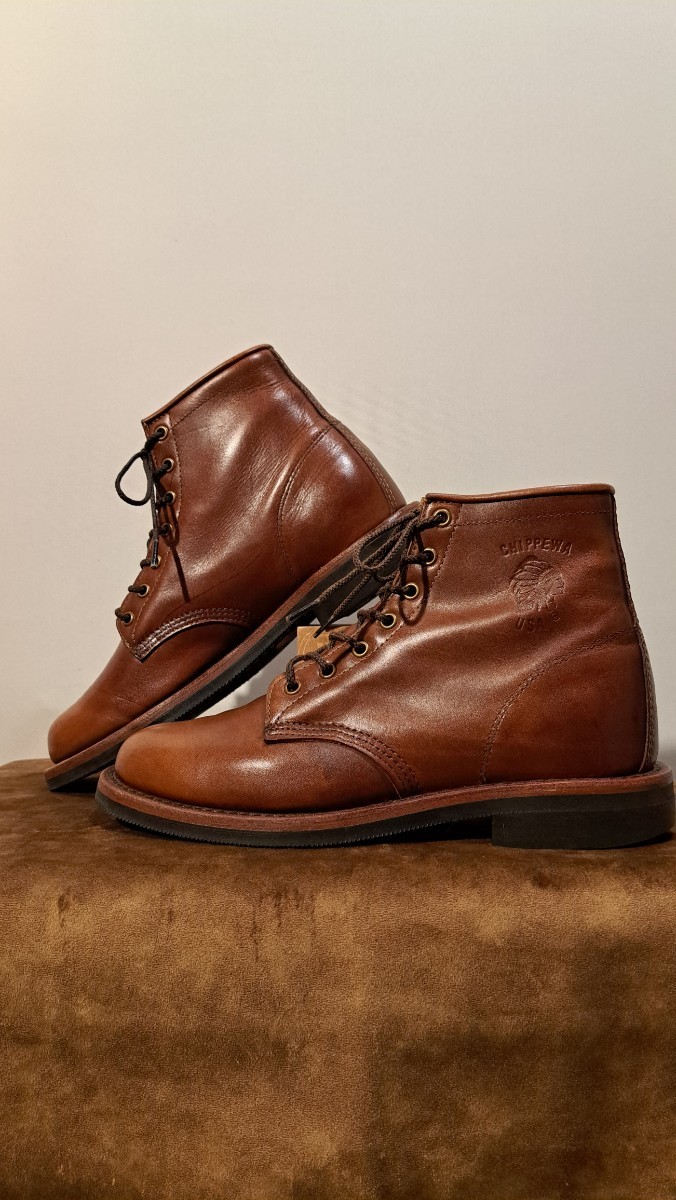 ■黒タグ　CHIPPEWA 90047 6インチブーツ　 チペワ 9D(27～28cm) ベイアパッチ　_画像2