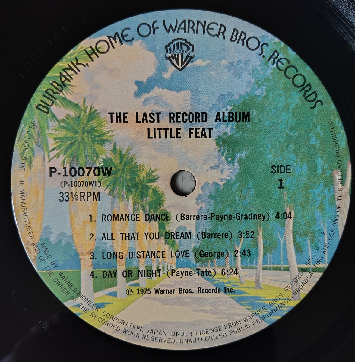 Little Feat The Last Record Album/1975年国内盤Warner Bros. Records P-10070W_画像3