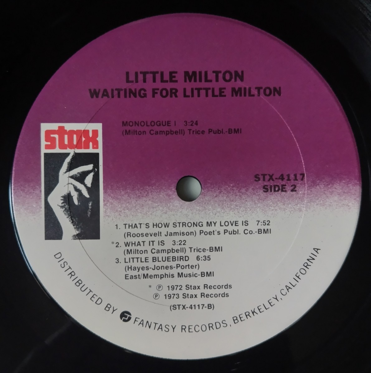 Little Milton Waiting For Little Milton/1978年米国盤Stax STX-4117_画像4