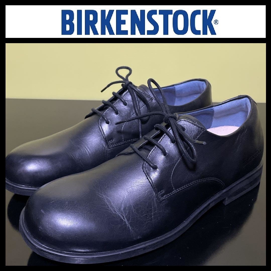 42/27.0cm ★未使用 BIRKENSTOCK ★ Jaren レザーシューズ ★ ビルケンシュトック ジャレン 黒 ビジネスシューズ ドレスシューズ ②_画像1