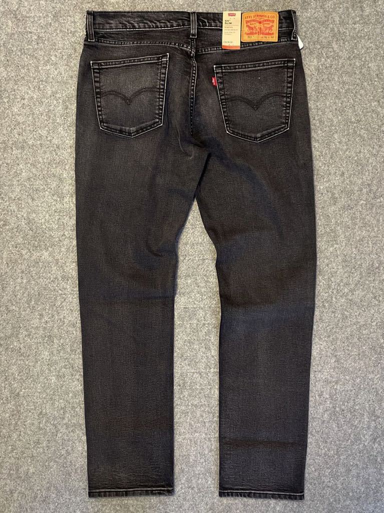 W32 ★ 新品 リーバイス 暖パン 511TM WARM スリム ブラック デニムパンツ ウォームジーンズ 防寒 保温 黒 LEVI'S 04511-5100_画像7