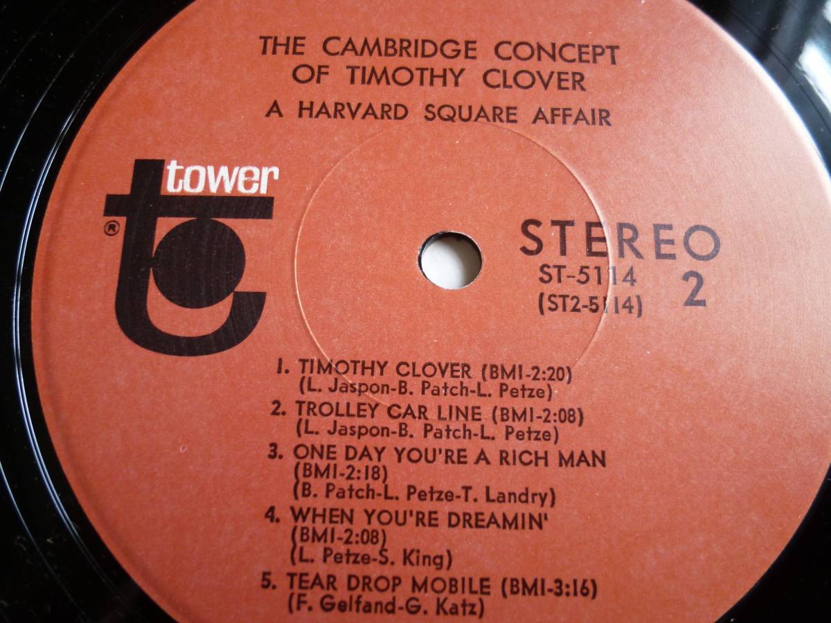 極上のサイケ・ポップ良質盤!!! Timothy Clover『The Cambridge Concept Of Timothy Clover』LP Soft Rock_画像4